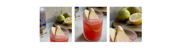 Spiced Pear and Raspberry Smash Cocktail Recipe