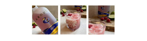 Valentines Day Cocktail Inspiration with our CAROUSE Raspberry Coconut Cooler Recipe